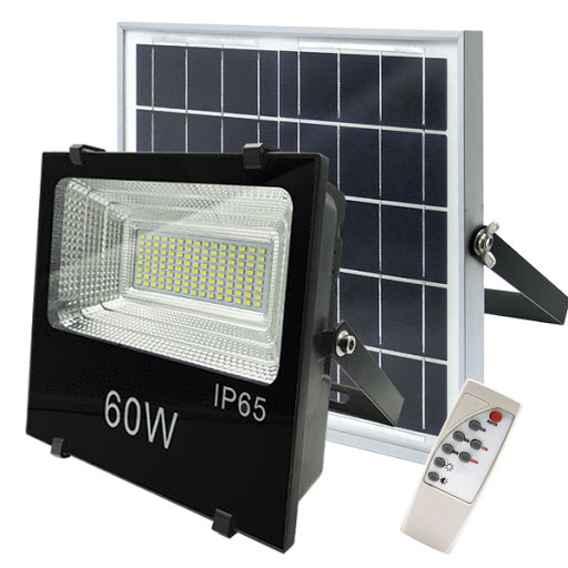 proyector autonomo con panel solar